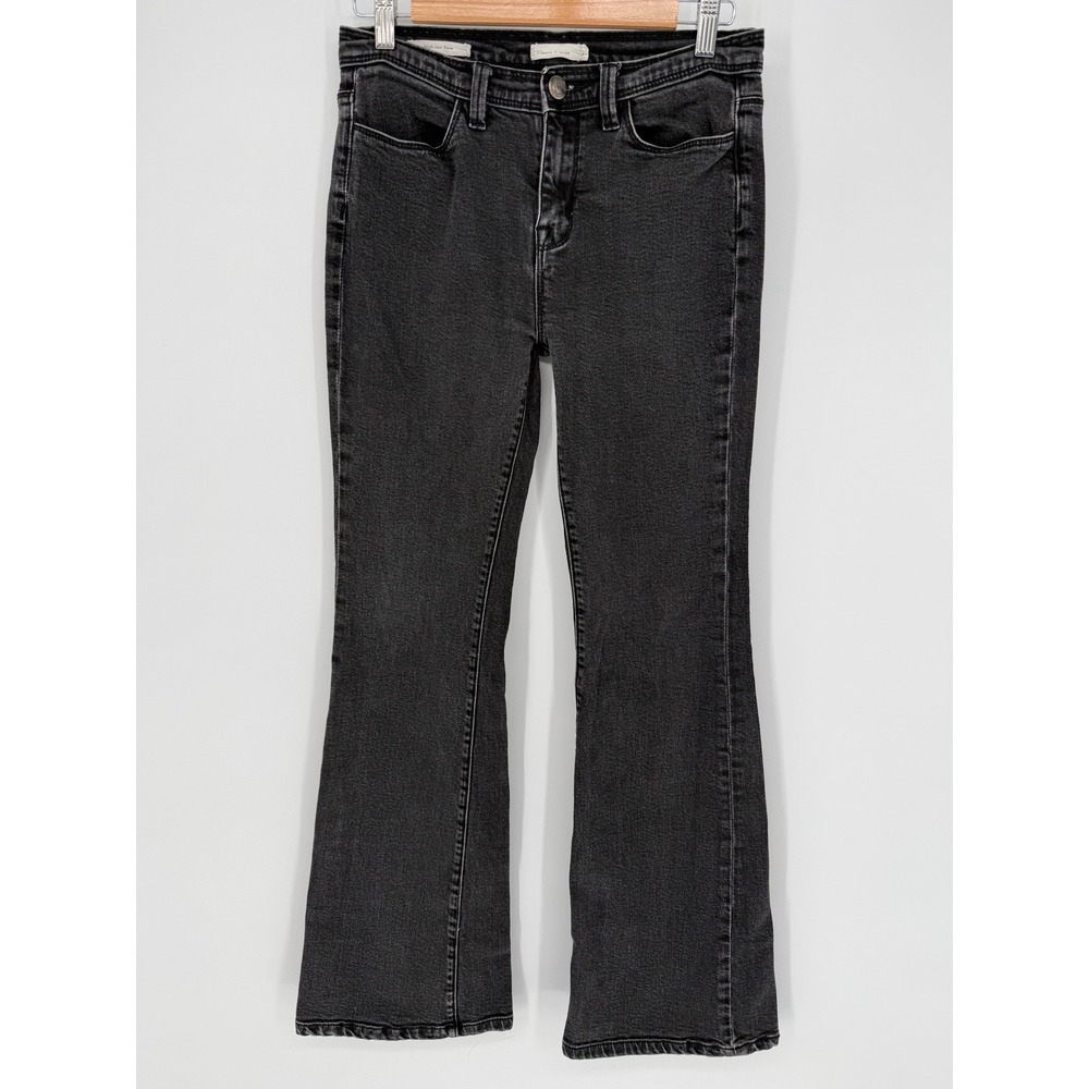 SILENCE + NOISE HIGH RISE FLARE WASHED BLACK SIZE 27